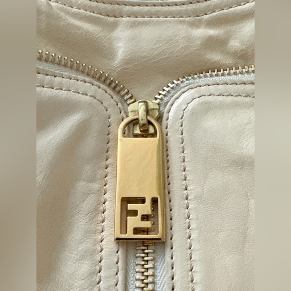FENDI Zucca Zip Hobo Shoulder Bag - Picture 12 of 13